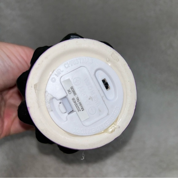 Mr Christmas small 6" Halloween tree lited purple & orange ceramic plastic READ - Picture 6 of 12